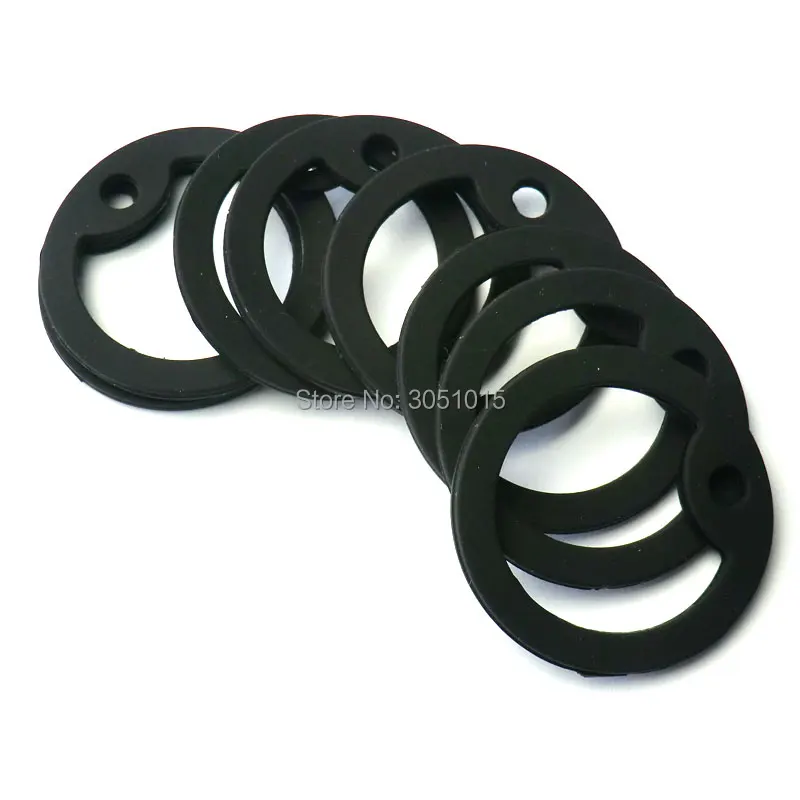 Großhandel 100 Stück Schwarze Personalisierte Männer-Anhänger-Accessoires Hundemarke für Männer Gummi Runde Schmuckanhänger – Detail 3