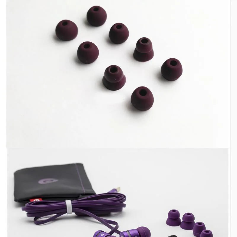 8pcs/lot Silicone In-Ear Bluetooth Earphone Case For Beats Tour 2.0 covers Ear caps pads Bud earphones Earbuds eartips cushion