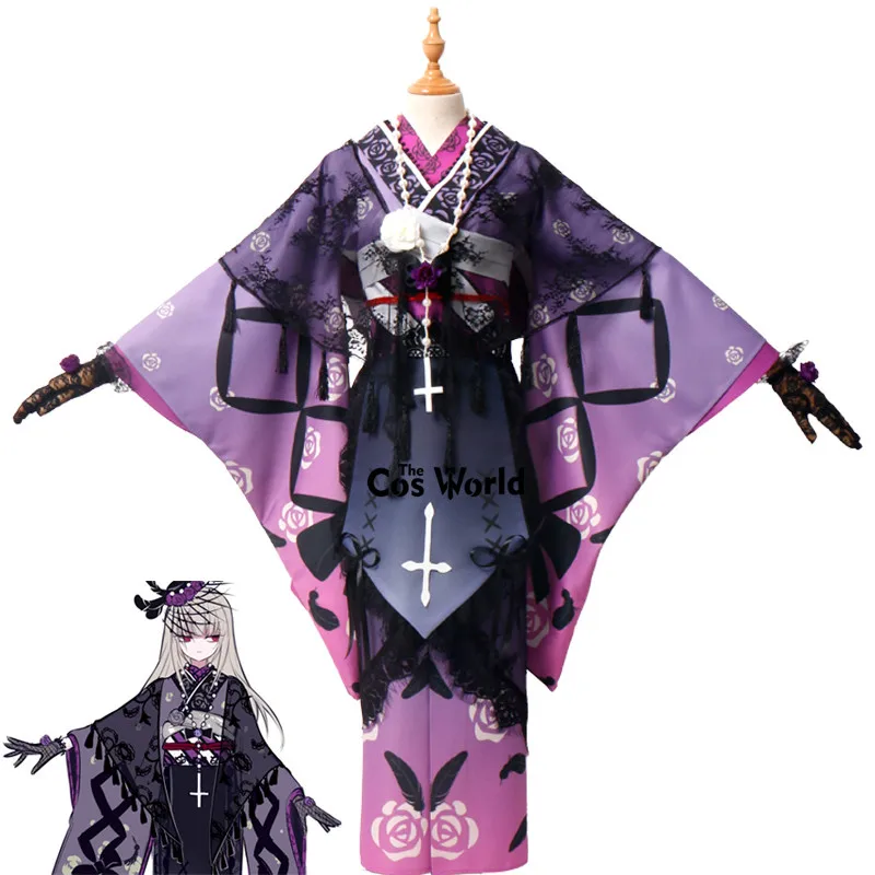 

Rozen Maiden 15th Anniversary Mercury Lampe Kimono Apron Dress Uniform Outfit Anime Cosplay Costumes