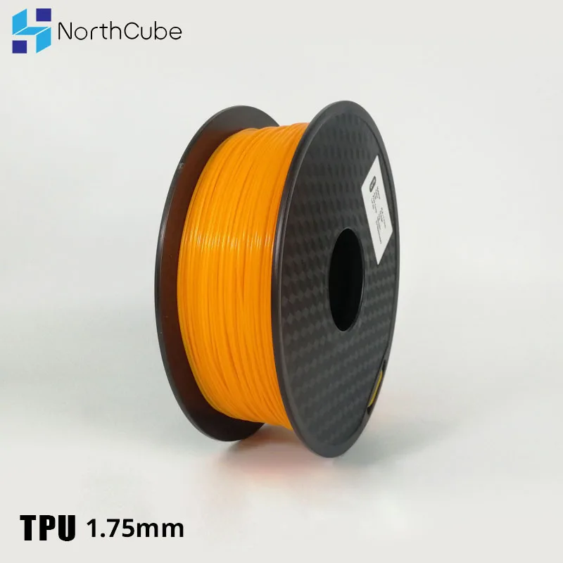 

3D Printing Filament TPU Flexible Filament TPU Flex Plastic for 3D Printer 1.75mm 0.8KG 3D Printing Materials Orange