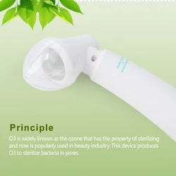 Oxygen Sterilization Facial Beauty Massager Ozone Skin Cleansing Acne Removal Anti Wrinkle O3 Face Rejuvenation Machine