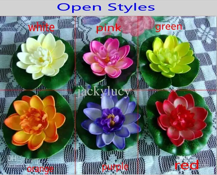 

Free shipping!10CM Simulation Flower Artificial Silk Lotus floating water Home garden fish tank Decor 50pcs 30pcs