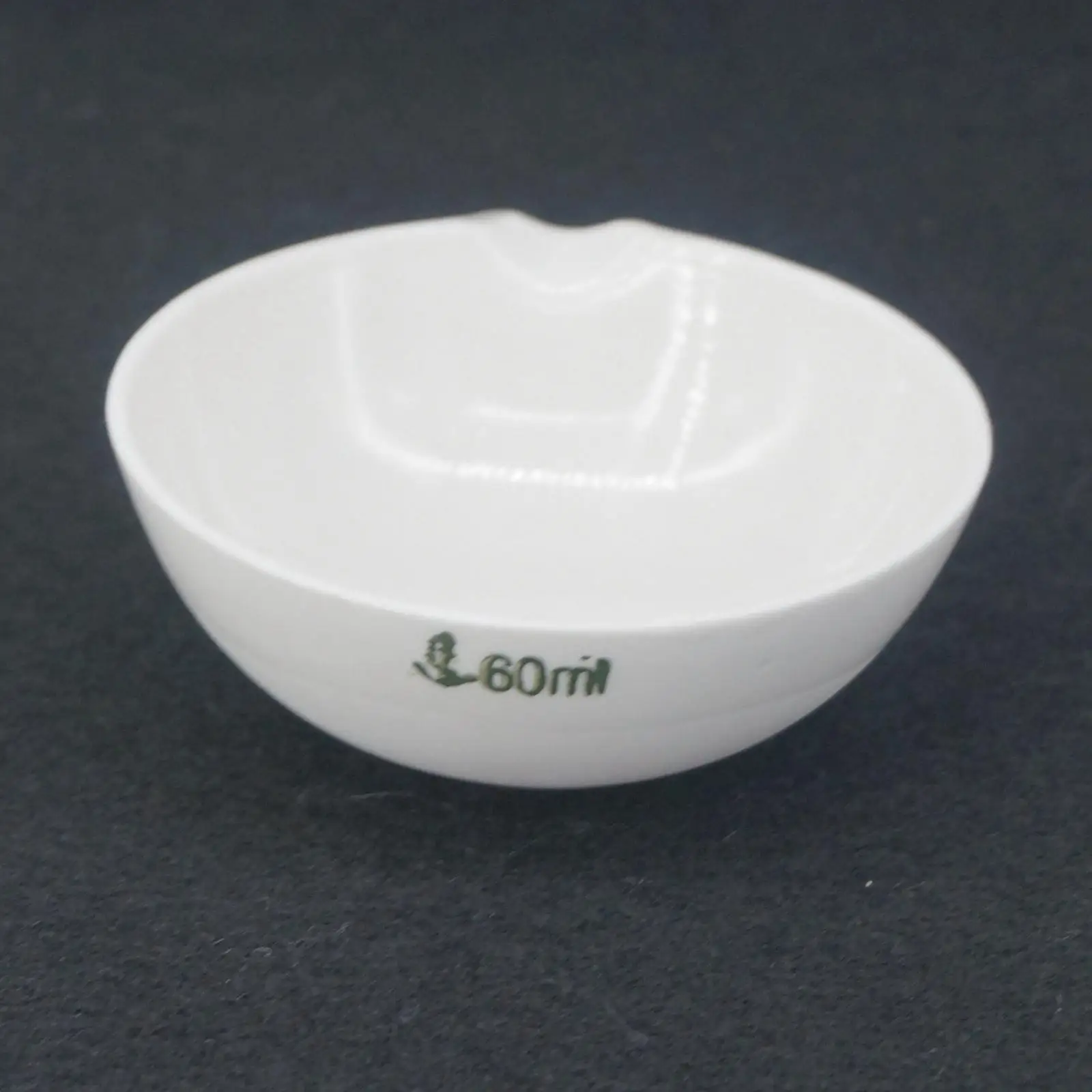 60ml Ceramic Evaporating dish Round bottom with spout For Chemistry Laboratory