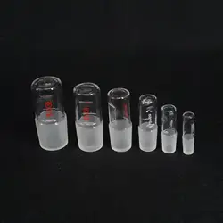 Bouchon de verre creux mâle, bouchon de joint, verrerie de laboratoire, #14, 19, 24, 29, 34, 35/40