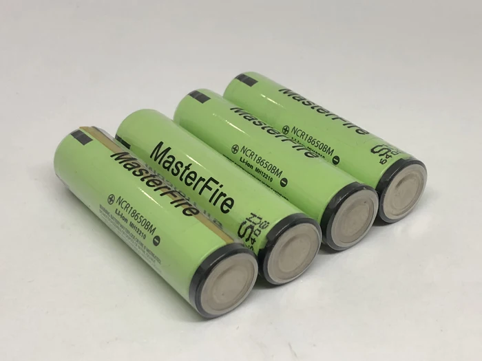 MasterFire 4pcs/lot Original Protected 3200mAh NCR18650BM 3.7V 18650 10A Current Battery Power Tools Batteries Cell with PCB