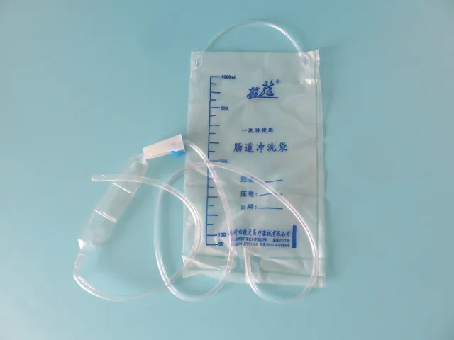 Sac de lavement en plastique pour poulet, sac de lavage intestinal, sac de lavement à domicile, soins médicaux, hôpital, fournitures de pharmacie,