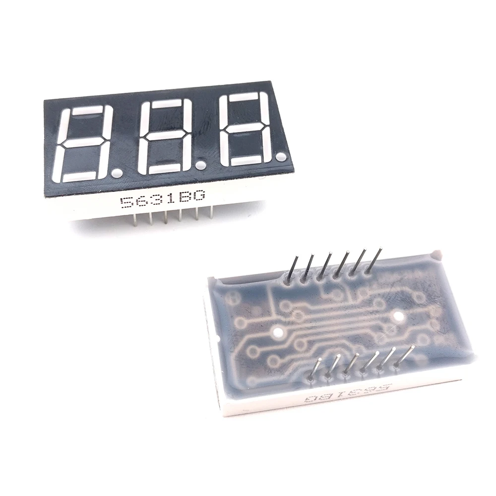 10 stücke 7 segment Gemeinsame Kathode/Anode 3 Bit digital Rohr 0.56 "0,56 in. Gelb grün LED Display 7 segmentos LED Digital rohr