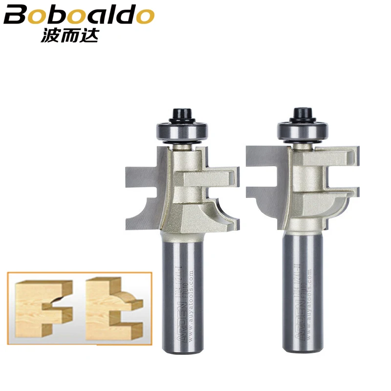 2PCS/Set 1/2 Shank T-Tongue And Groove Set Tongue & Groove Sets Tool Style & Rail Assembles CNC Bit Arden Router Bit