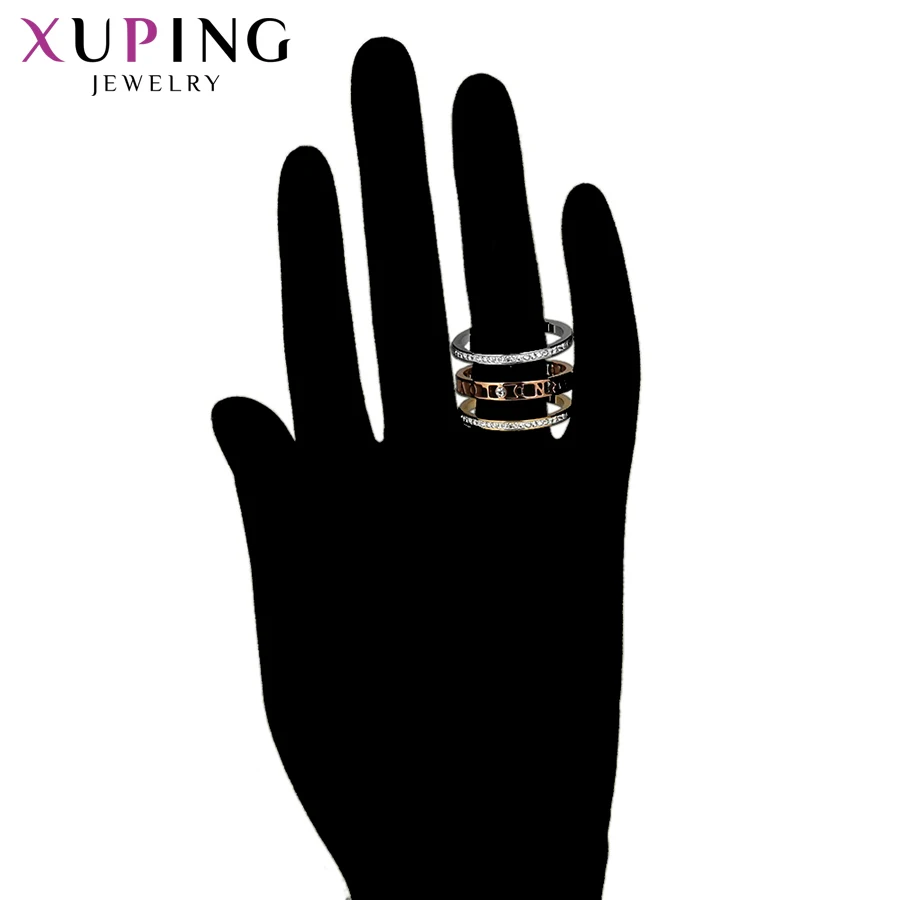 Xuping Fashion Jewelry Copper Alloy Exquisite Gift Multicolor Engagement Wedding Ring Set For Women Girl Jewellery Gifts 16166