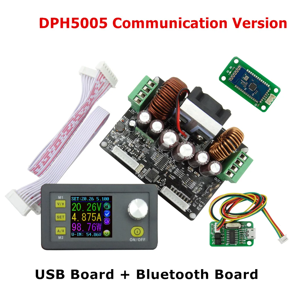 

DPH5005 LCD display voltmeter Constant Voltage current Step-down Programmable digital control Power Supply Module Buck 40% off