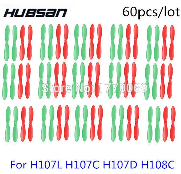 15 set 60pcs Hubsan X4 Quadcopter H107L H107C H107D JXD385 X4 Quadcopter Propellers H107-A02 blade ,propellers (wholesale)