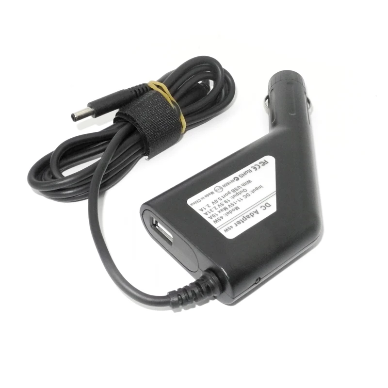 19.5V 2.31A 45W Laptop Car Adapter Charger for DELL XPS13 9360 9350 9343 9365 XPS12 LA45NM140 Vostro5370 13 5000