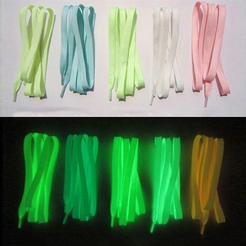 

3 Pair Sport Shoes Lace 1M Polyester Neon Color Luminous Fluorescent Shoelaces