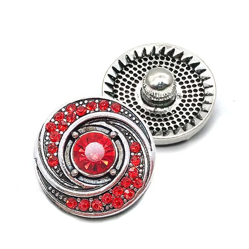 Wholesale w366 3D 18mm 20mm metal snap button for Bracelet Necklace Interchangeable Jewelry Women accessorie findings