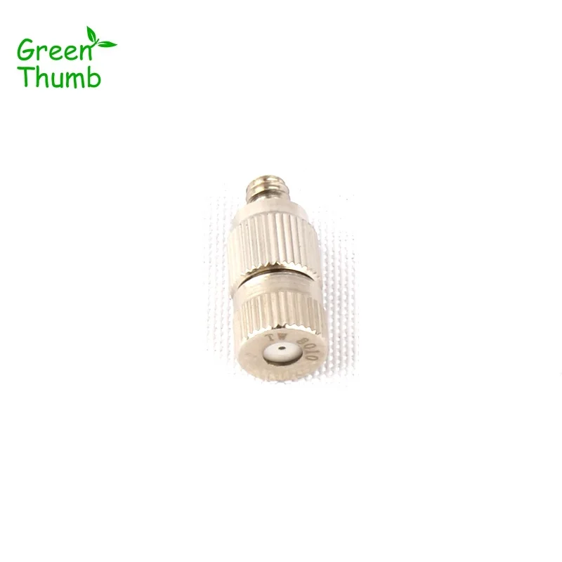 4pcs 3/16 Inch Male Thread Silver Spray Nozzle Multi-Aperture Brass Sprinkler Cooling Humidify Metal Mist Nozzle