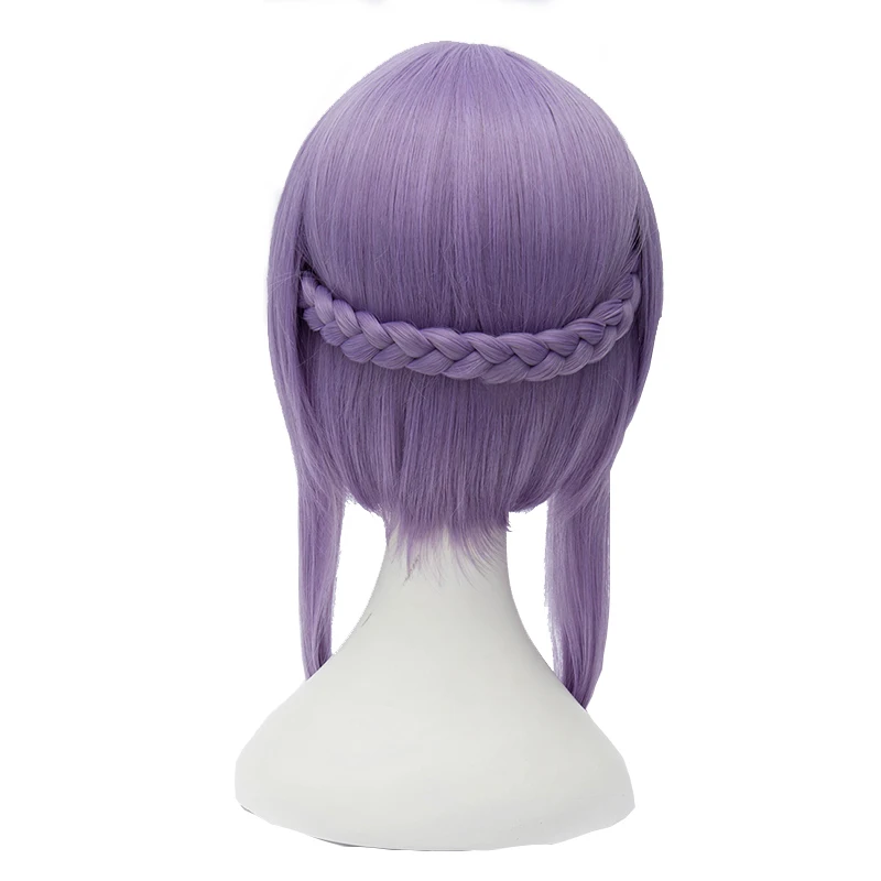 Wig L-email Seraph Of The End Wig Cosplay Hiiragi Shinoa Ungu Muda Rambut Sintetis Tahan Panas Wig Cosplay Peru