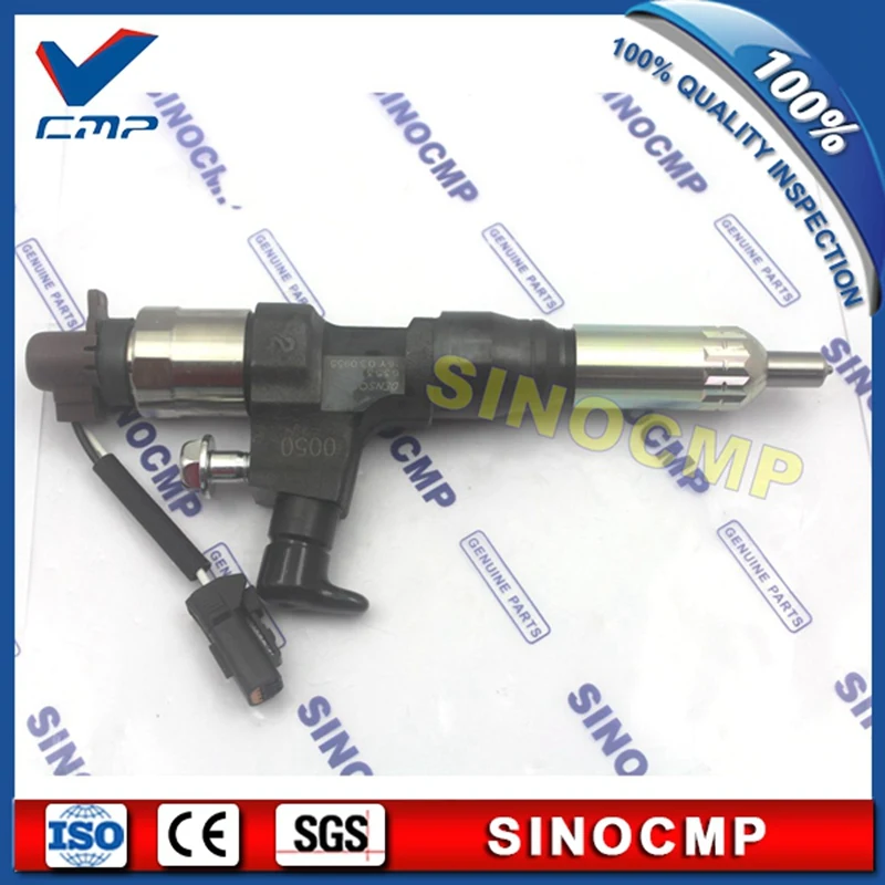 SK200-8 J05E-TA J05 Engine Injector 23670-E0050  095000-6353 For Kobelco Excavator