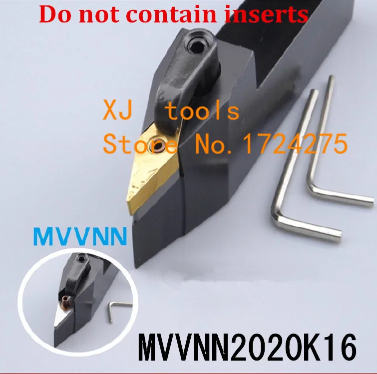 MVVNN2020K16,Metal Lathe Cutting Tools,CNC Turning Tool,Lathe Machine Tools, External Turning Tool Type MVVNN 20*20*125mm