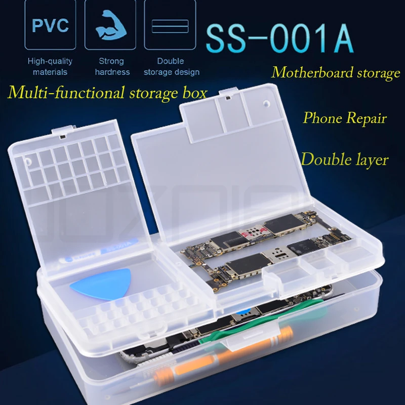 Multi Functional Mobile Phone Repair Storage Box For IC Parts Smartphone Opening Tools Collector SUNSHINE SS-001A