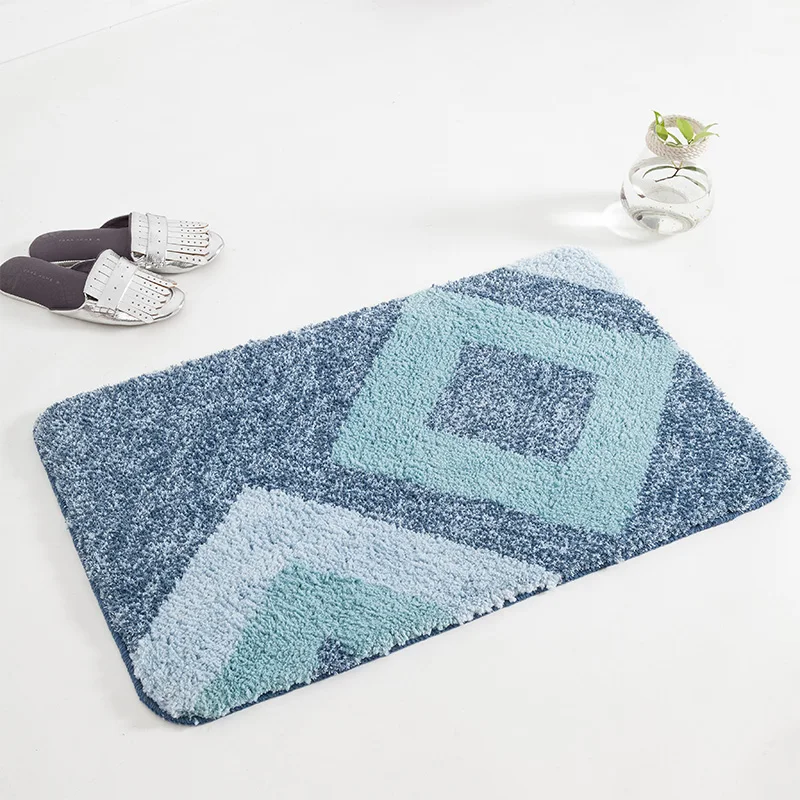 

PAYSOTA-Absorbent Non-slip Rug, Simple Striped Carpet, Bathroom Mat, Door Mat, Toilet, Bedroom, Mediterranean Style,