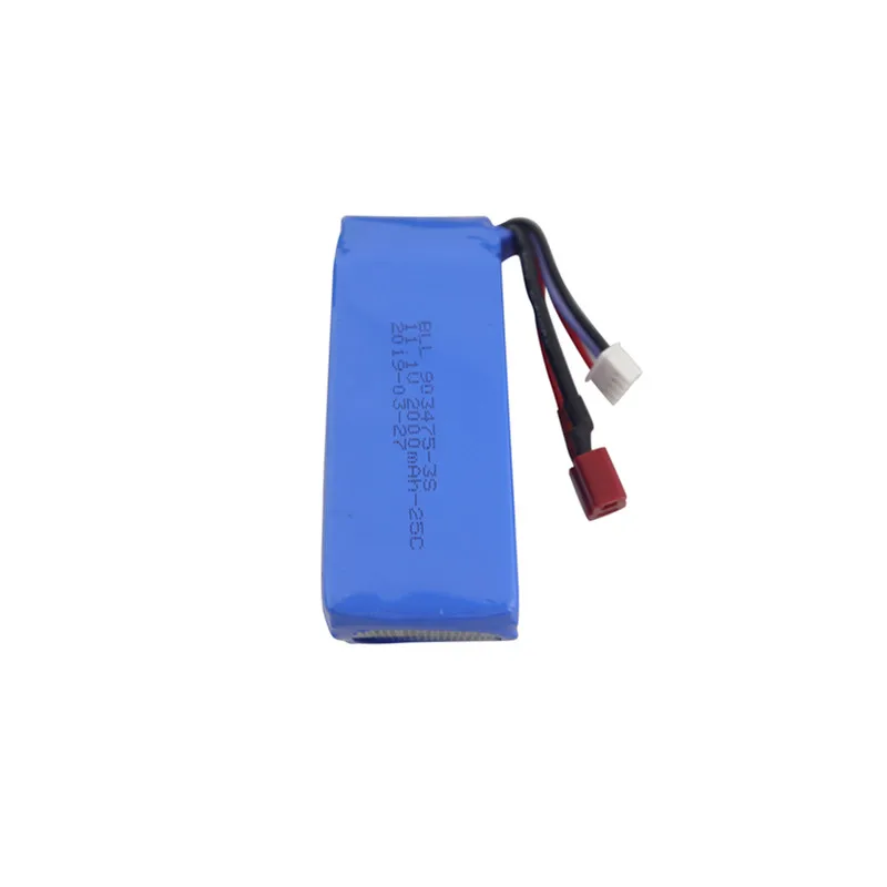 2PCS 11.1V 2000mah lithium battery for Feilun FT012 remote control speedboat spare parts RC model T head