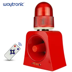 Beacon Light Horn Siren para Segurança, Alarme visual e sonoro ao ar livre, Alegado para sinal de aviso, Prompt 12V, 24V, 220V, 120db