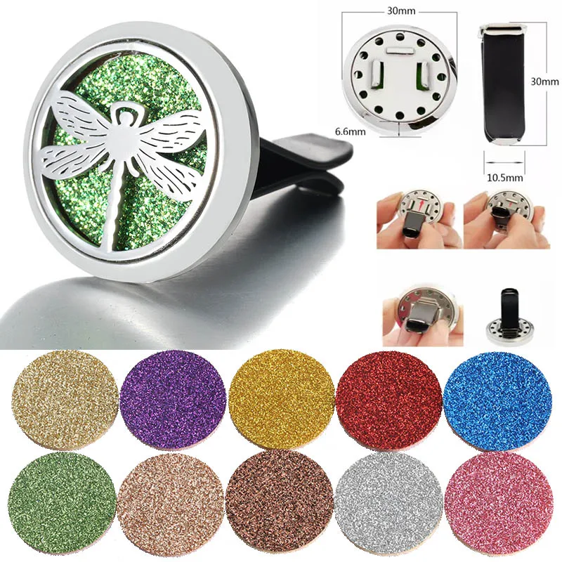 لتقوم بها بنفسك 30 مللي متر زهرة الجنية الفولاذ المقاوم للصدأ سيارة معطّر الهواء العطور زيت طبيعي الناشر المنجد عشوائي إرسال 1 قطعة منصات النفط كهدية #6