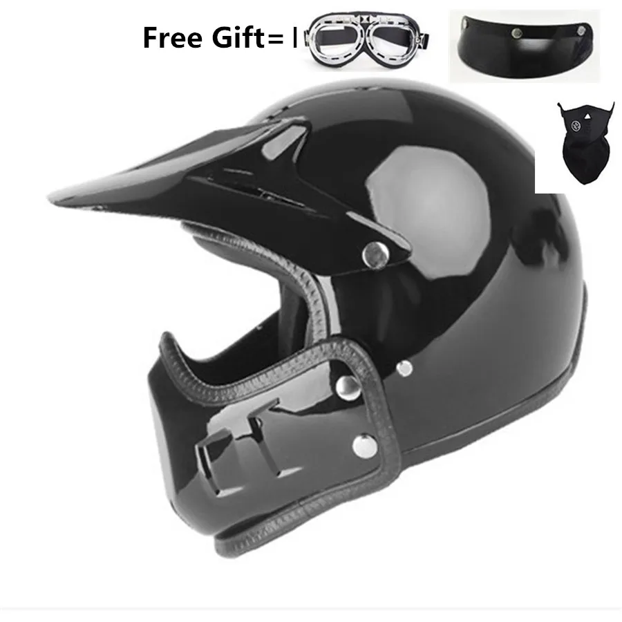 Motocross Vintage Motorcycle Helmet Jet Capacetes De Motociclista Off Road Cascos Para Moto Modular CE