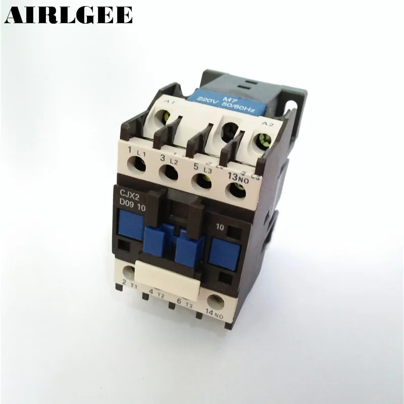 380V 4KW 220V Coil 3 Phase Motor Control AC Contactor 3P+NO CJX2-0910