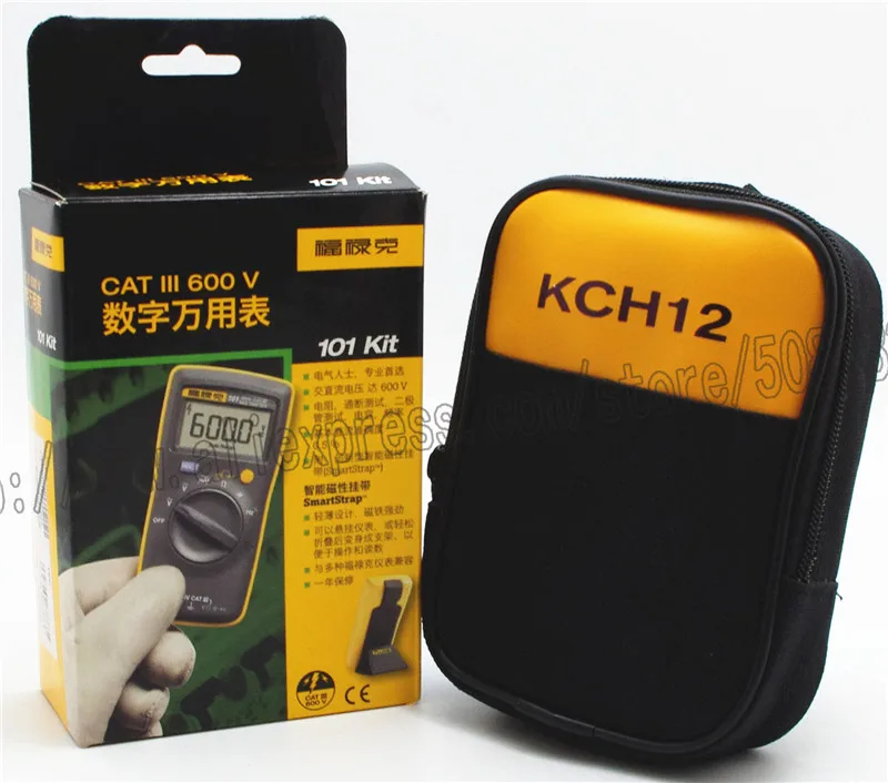 Palm-sized Digital Multimeter DMM Meter FLUKE 101 Kit with Soft Case KCH12 with magnetic strap