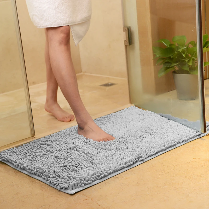 12 Colors Bath Mat for Bathroom, Anti Slip Bathroom Rug In The Toilet,3 Sizes Bathroom Carpet for Bedroom Sofa alfombra bano image 4