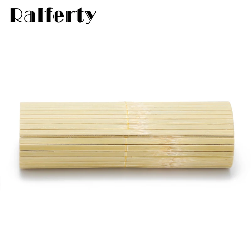 Ralferty Wooden Glasses Case Handmade Hard Square Cylinder Bamboo Strip Sunglass Case Eyewear Spectacle Eyeglass Box funda gafas