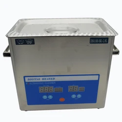 2.8L Capacity Digital Heated Ultrasonic Cleaner Stainless Steel Ultrasound Wave Cleaning Machine for Jewelry Watches