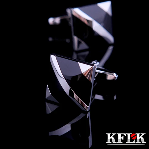 

KFLK luxury 2020 NEW shirt cufflinks for mens Brand cuff buttons cuff link Black gemelos High Quality abotoaduras Jewelry