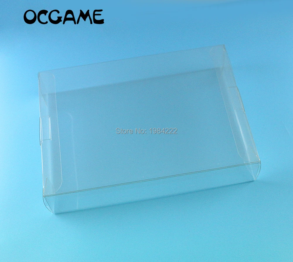 

OCGAME For Nintendo game boxes Clear transparent for SNES N64 Game box Protector Case CIB games plastic PET Protector 100pcs/lot