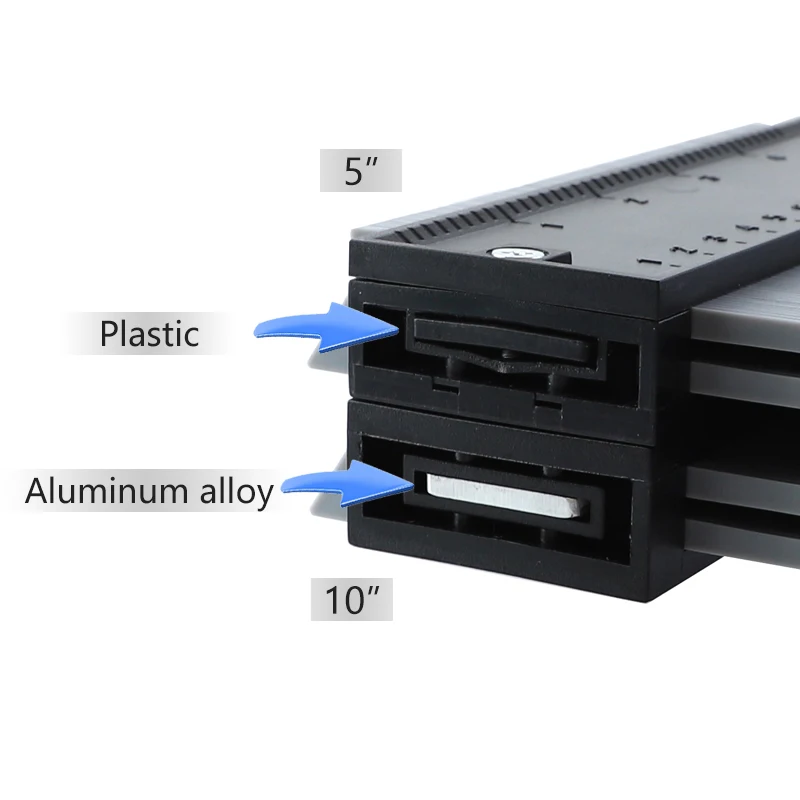Contorno Calibro di Plastica Profilo Profilo Duplicatore Per La Copia di Forme Piastrelle Laminato Piastrelle Profilo di Misura Righello Strumento di Marcatura