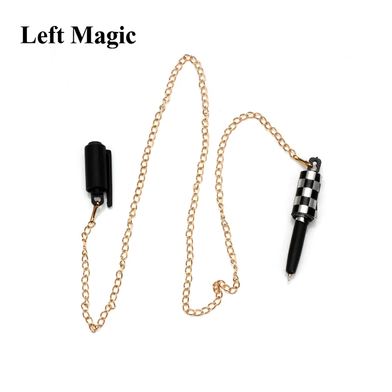 1pc Pen To Necklace Chain Vanishing Pen Magic Tricks Disappearing Pen Magia Magician Close Up Illusion Gimmick Props Magica Pen