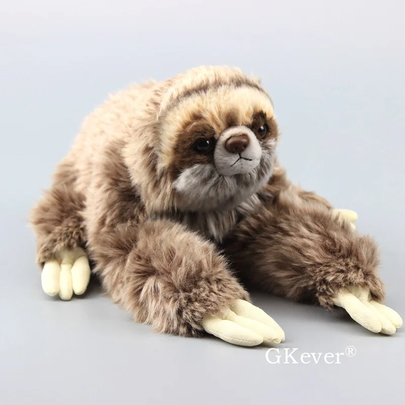 9 Styles Three Toed Sloth Penguin Fluffy Cuddly Plush Toy Stuffed Animals Black Swan Kiwi Plushy Simulated Soft Dolls 23-36cm