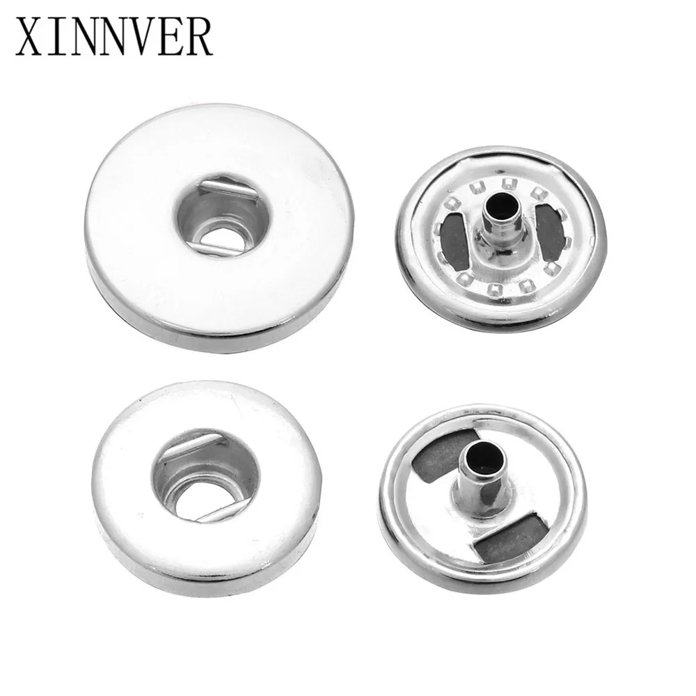 10pcs/lot Wholesale Copper 12MM 18MM Snaps Button Accessories For DIY Snap Jewelry Button Bracelets Accessories