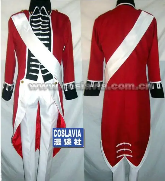 

Axis Powers cosplay costume British War of independence Red military uniform costume