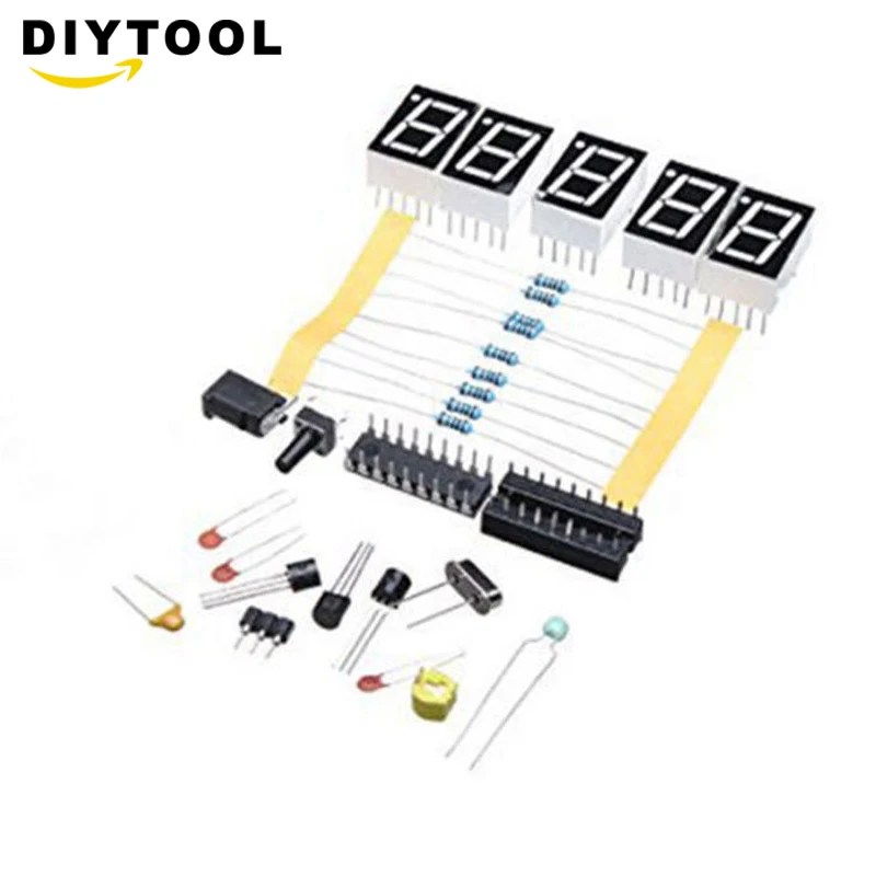 1Hz-50MHz Crystal Oscillator Frequency Counter Tester DIY Kit 5 Digits Resolution new Frequency Meters frecuencimetro