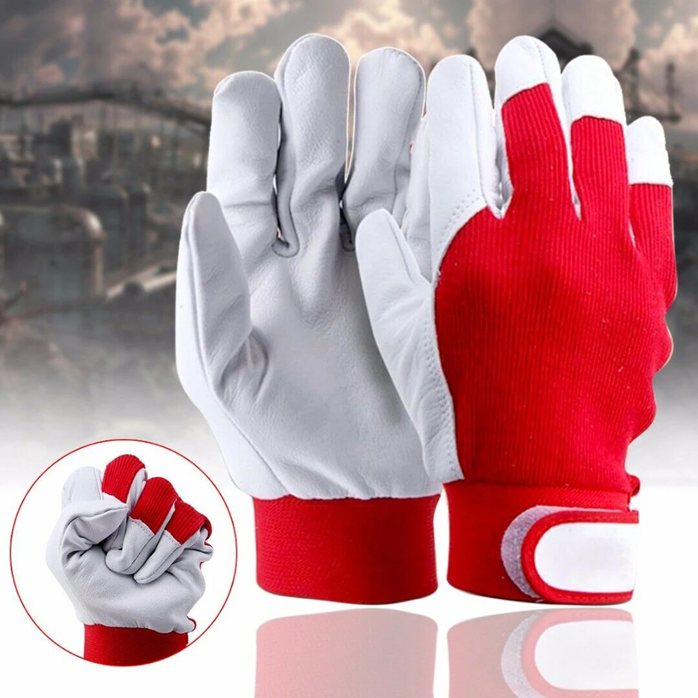 

KLV Women Anti-static Gloves Men's Professional Finger Weldmonger Welding Gloves Heat Shield Cover Safety Guard Protection