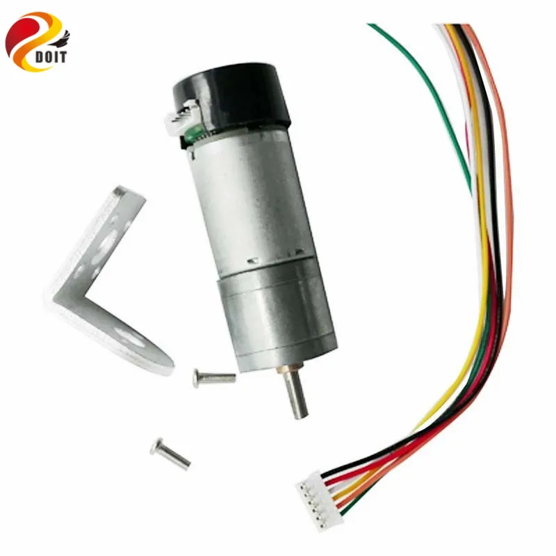 Juego completo de Motor de 25mm que incluye soporte + acoplamientos de latón + tornillos para chasis de tanque de Robot DIY RC Toy Part