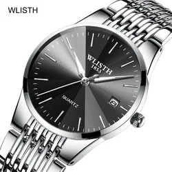 Top Brand Luxury Couple Watches Women Men Waterproof Business Quartz Ultra-thin Wrist Watch Ladies Male Clock Relogio Masculino