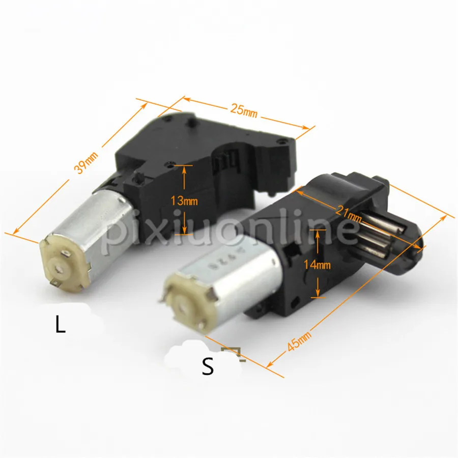 1ks j661b malý a velký rozměr černá mechanismus motorový 1.5-4V kamera motorový volný doprava rusko