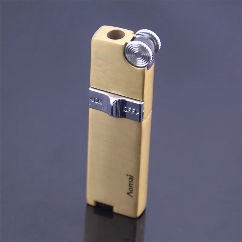 Boutique cylinder metal Windproof Jet Butane Torch Turbo Straight Cigarette cigar pipe Inflatable gas Lighter Accessories