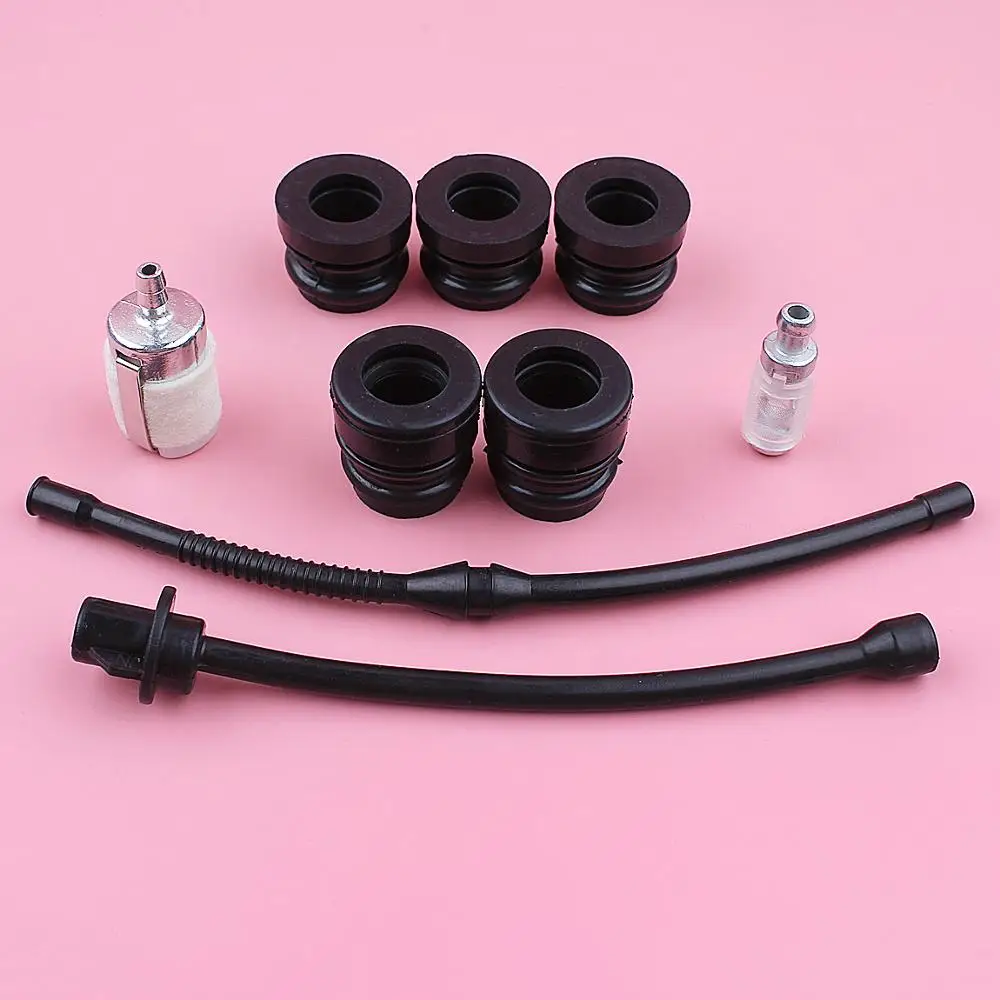 Filtro Olio combustibile Linea AV Buffer Set di Montaggio Per Il Cinese 4500 5200 5800 45cc 52cc 58cc Motosega Strumento di Ricambio di Ricambio