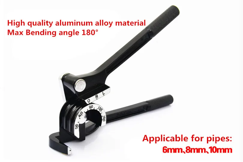 3 Sizes 6mm 8mm 10mm Alloy Tube Bender for Copper Aluminum Tubing