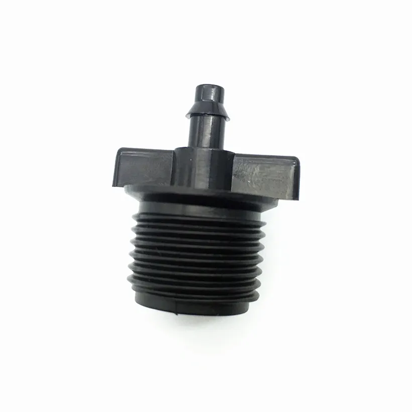 8 pcs 1/2 inch Thread to 4mm Barb Fittings Irrigation Switch Connector Joint Garden Micro Irrigation Parts X-over For 4/7mm Hose