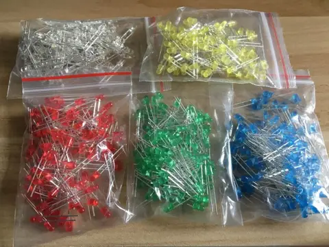 500pcs 3mm Multicolor LED Diodes YUNYIDA